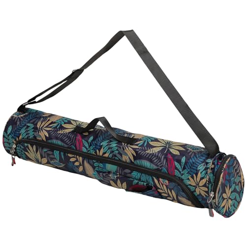 Sac pour tapis de yoga cylindrique en tissu Oxford imprimé style national
