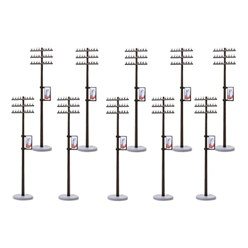 F Fityle 10 Mâts pour Caténaire, Mât de Ligne pour Modélisme - Échelle: 1: 100-8cm