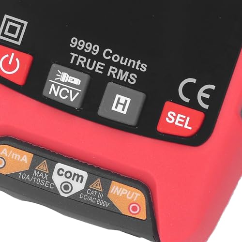 Multimètre numérique à écran LCD couleur rétroéclairé et haute précision 9999