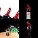 4PCS Automatic Measured Bottle Pourer, Quick Shot Spirit Liquor Pour Spouts, 50ml Liquor Bottle Pourers Wine Cocktail Dispenser Hot ﻿ (Red)