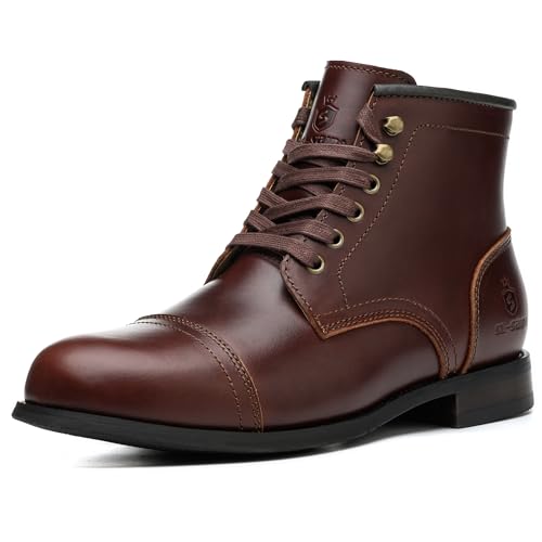 SL-Saint Bottes Classiques Pour Hommes, Fait Main Bout Souple Imperméables Cuir/Laine Australienne Hiver (Marron Cuir Doublure, Adulte, Homme, 46, Numérique,...