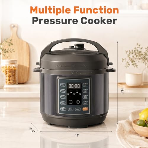 Image of DUMOS 10-In-1 Electric Pressure Cooker, 3QT Stainless Steel Multi-Cooker