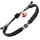 Easycosy Bracelet Personnalisé Photo, Bracelet Homme Femme avec Image...