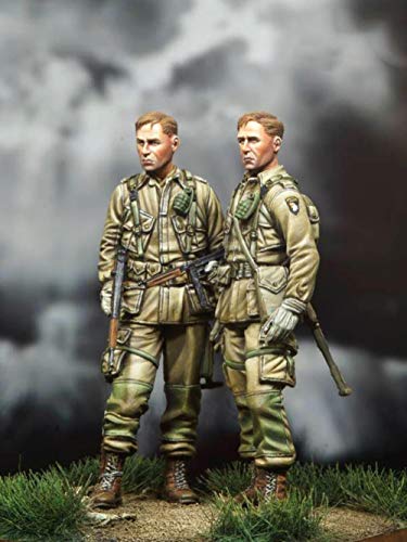 XINGCHANG 1/35 Us Paratrooper Comprend 2 Homme Jouet Résine Modèle Miniature Kit Démontage Non Peint