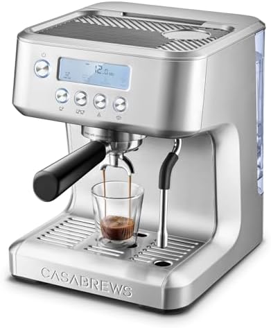 CASABREWS Cafetera Express 20 Bares con Pantalla LCD, Barista Maq...
