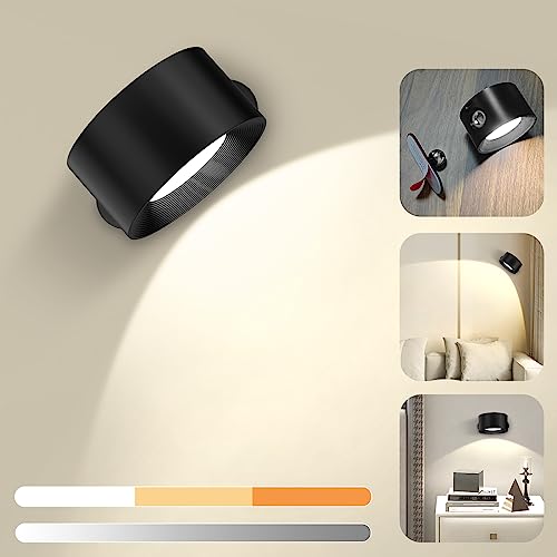 Catálogo de Focos de pared de esta semana. 47 Aplique de Pared Interior, JSXing Lámpara de Pared Regulables Moderno 360° de Rotación Libre,Lampara de Pared para Sala de Estar Dormitorios Lectura Mesilla de Noche (Negro,...