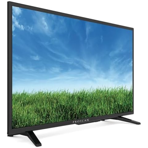 PROSCAN ELITE - 32 Inch 720P TV with Built In DVD Player, HD LED Flat Screen TV with 3x HDMI Ports, Compatible with Roku, Fire Stick, & More, Portable Small TV Ideal for RV, Dorm, or Kitchen Cover