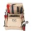 CLC Custom Leathercraft 178234 Carpenter's Nail and Tool Bag Reversed Top Grain, 8-Pocket , White