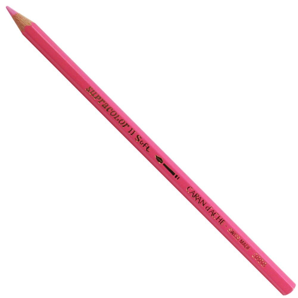 Carand'Ache Caran D'ache Supracolor Pink Watersoluble Artist Aquarelle Colour PencilRose 081 from B&Q