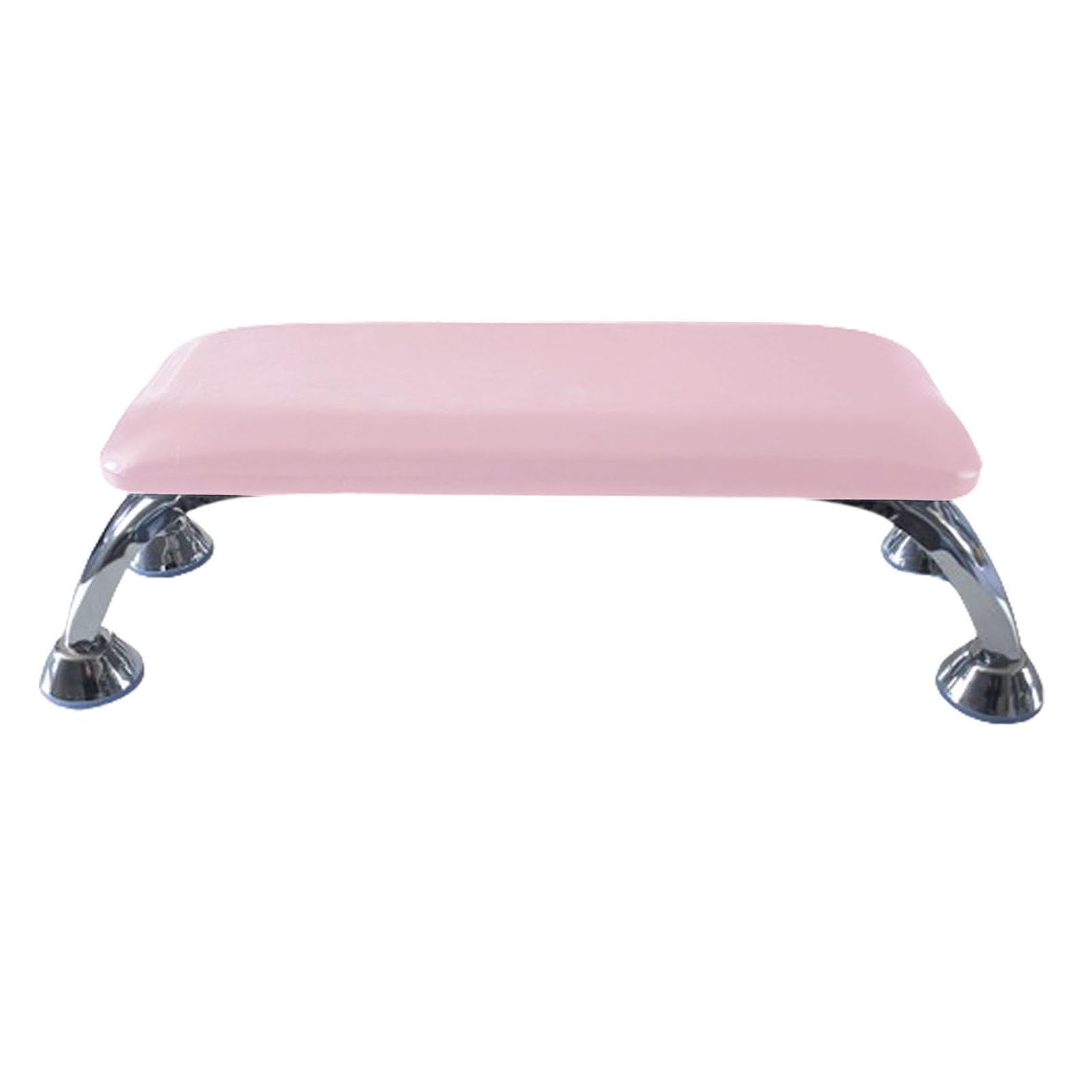 Oshhni Repose-ongles de Manucure, Repose-bras pour Ongles, Professionnel, Coussin de Main, Cuir PU, Repose-main pour Ongles, pour Technicien D'ongles, Indisp, Rose et argent