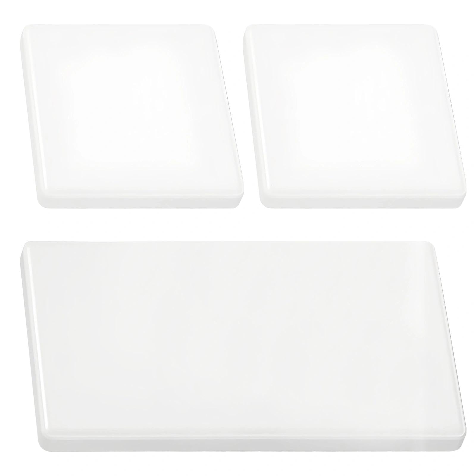 Cache Prise 8,6 x 8,6 cm Blanc ABS Plastique Montage sans Perçage pour Prises Inutilisées