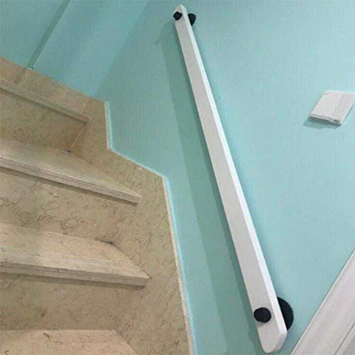 Rampe d'escalier en bois noble 90 cm avec fixations pour loft - 4
