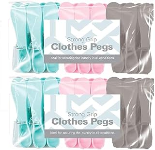 18pcs Super Grip Extra Strong Plastic Clothes PegWashing Line Strong Pegs