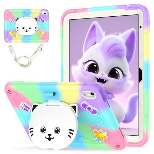 Étui iPad 10 violet pour enfants idéal pour les trajets en voiture