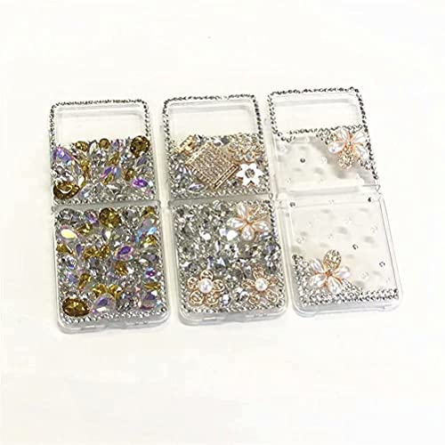 Aikukiki Case For Galaxy Z Flip 3 5G,Galaxy Z Flip 3 5G Case,3D Handmade Sparkle Stunning Stones Crystal Diamond Bling Glitter Phone Case For Samsung Galaxy Z Flip 3 5G (2021)(Perfume Bottle) #TOP2