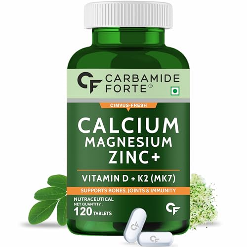 29% OFF on Carbamide Forte Calcium Tablets for Women & Men | Calcium Magnesium Zinc Supplements with Vitamin D, Vitamin K2 MK7 & Vitamin B12 - Bone Health & Joint Support - 120 Tablets 29% OFF on Carbamide Forte Calcium Tablets for Women & Men | Calcium Magnesium Zinc Supplements with Vitamin D, Vitamin K2 MK7 & Vitamin B12 - Bone Health & Joint Support - 120 Tablets