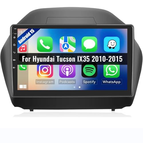 CAMECHO Android 13 Car Stereo for Hyundai Tucson IX35 2010-2015