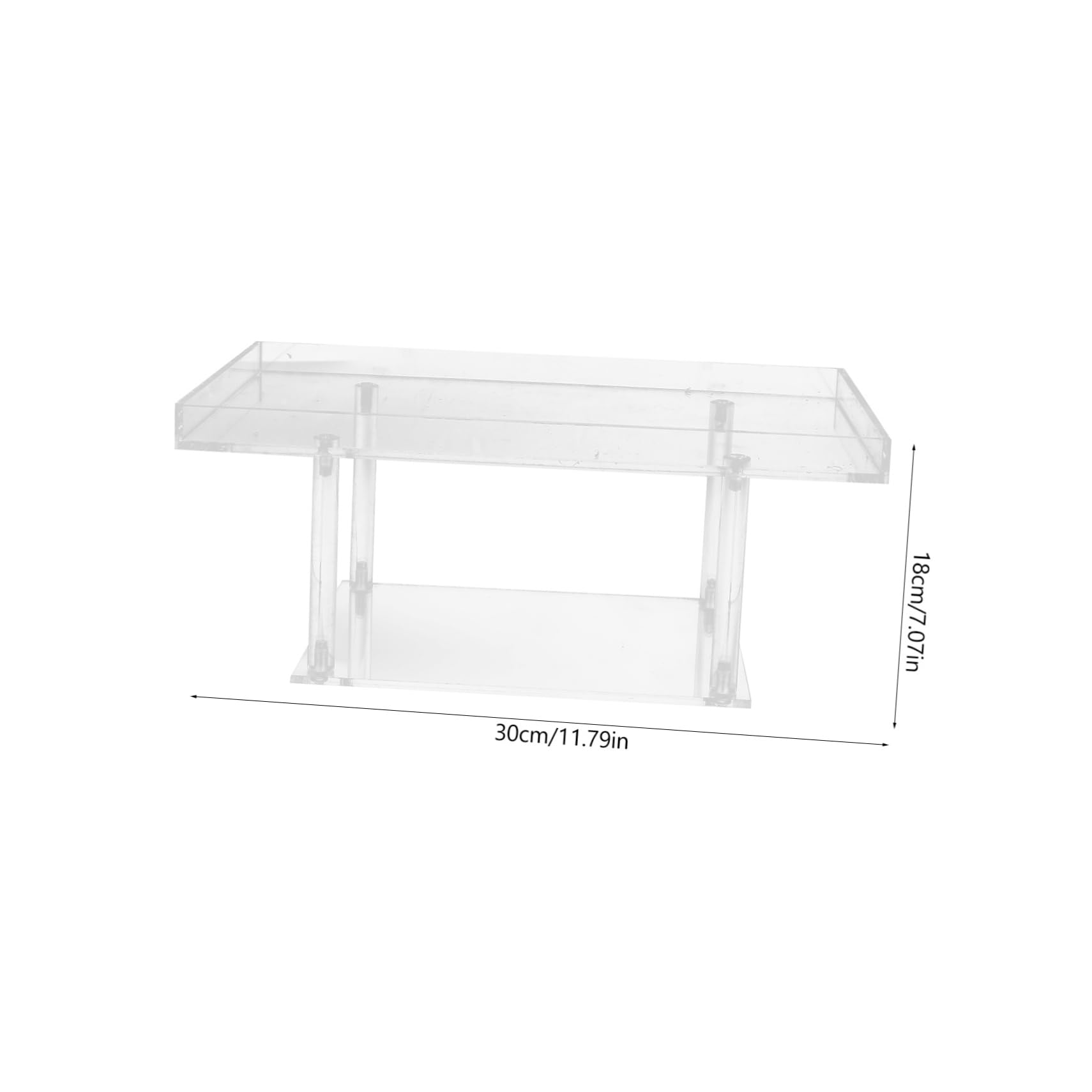 OKUMEYR Acrylic Display Stand for Cupcakes Desserts and Perfume Detachable Multi Functional Organizer for Countertop Decoration and Jewelry Storage Space Saving Design for Events and Daily