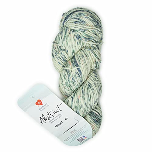 Image of Abstract - India s First Hand Painted Yarn. Machine Washable Superfine Merino Wool. Oekotex Class 1 Certified. (Shade no - ABS007)