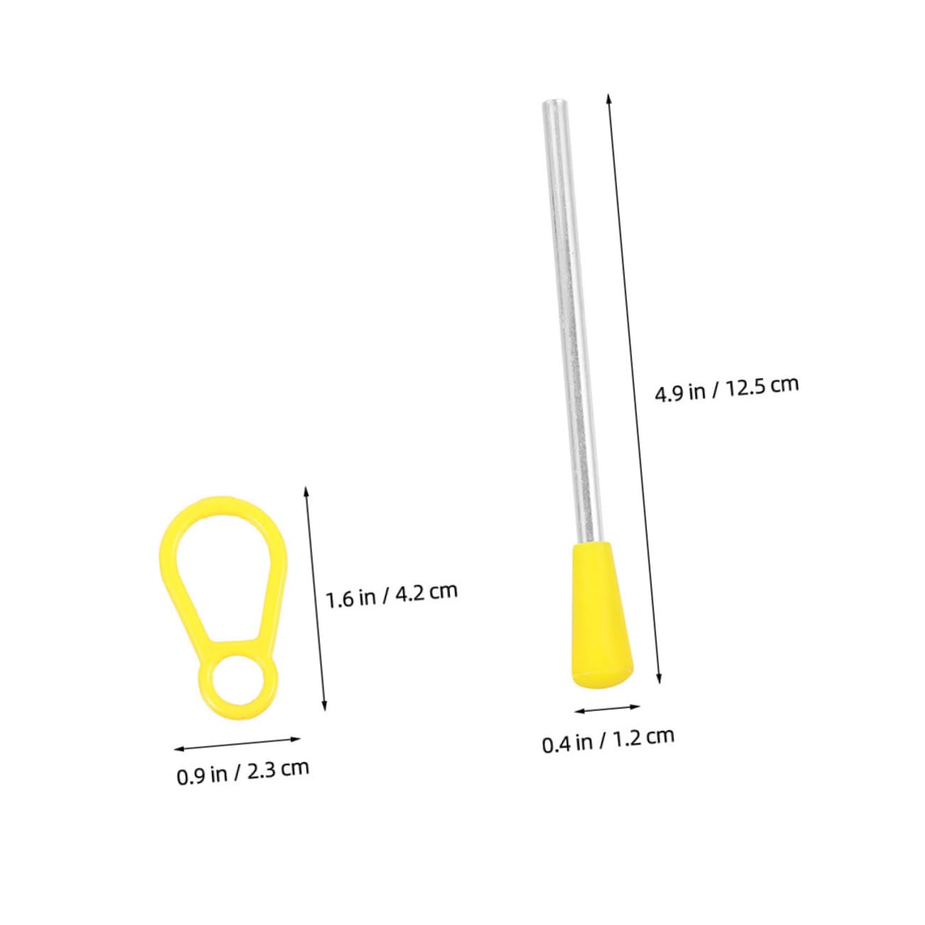 GALPADA 2Pcs Musical Triangle Iron Sticks with Nonslip Grip Crisp Sound Mallet for Percussion Instruments Versatile for Musicians and Educators