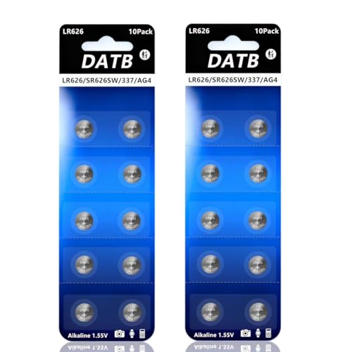 20 Pilas 377 AG4 LR626 Alcalinas para Reloj miniatura 1