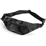 Zxlophysis Marsupio Boston Terrier, Marsupio regolabile, per corsa, camminata, escursionismo, Cane Labrador Nero, 36*15cm