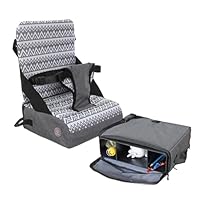 Dreambaby Grab ‘N Go Travel Booster Seat – Portable Toddler High Chair for Dining (6M-5Y) with Storage & Shoulder Strap