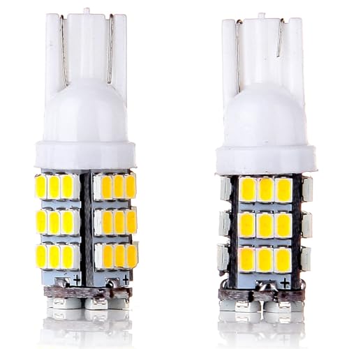 LBRST 50x T10 42-3528-SMD Warm White LED Interior Light bulbs License Plate Lights Dome Map Lights 168