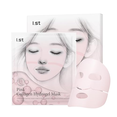 I.st Pink Collagen Hydrogel Face Mask, Ampoule-Infused, 1.12 fl.oz x 5ea