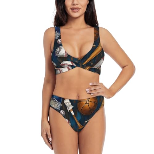 Maillot de bain football deux pièces anti-glisse et résistant pour sports de plage