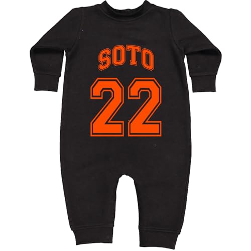 Soto Number 22 Infant Fleece Rompers, Warm, Adorable