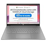 HP Chromebook 14" | Intel Celeron N4500 Processor | 4GB RAM | 64GB eMMC | Intel UHD Graphics | HD Anti-glare Display | Chrome OS | Dual Speakers | USB-C Fast Charging | Modern Grey | 14a-ne1000na