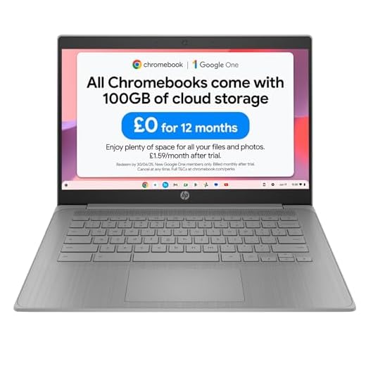 HP Chromebook 14" | Intel Celeron N4500 Processor | 4GB RAM | 64GB eMMC | Intel UHD Graphics | HD Anti-glare Display | Chrome OS | Dual Speakers | USB-C Fast Charging | Modern Grey | 14a-ne1000na