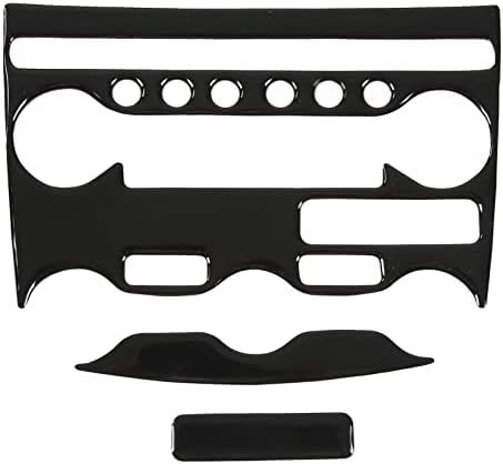 Panel de control de interruptor de CA, marco de panel de aire acondicionado de consola central compatible con 370Z Z34 2009 para presentar coche LHD