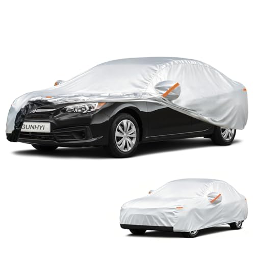 Image of GUNHYI Car Cover Custom Fit Subaru Impreza (2000-2026) Waterproof for Automobiles, Oxford Sun Rain Dust Snow Protection (Ships from US Warehouse, Delivery 3-8 Days)