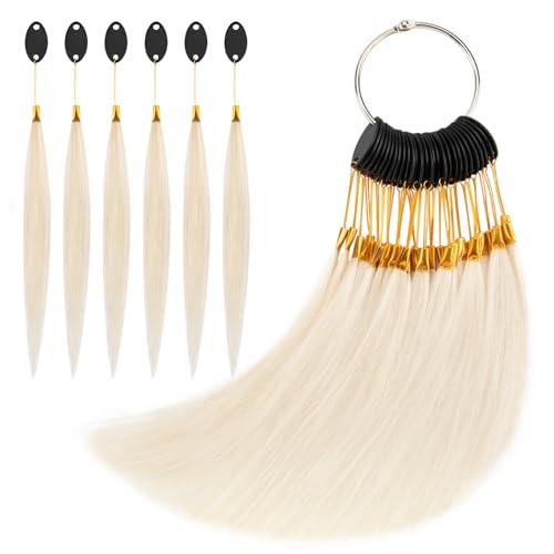 Noverlife 30PCS Real Hair Testing Swatches, 8