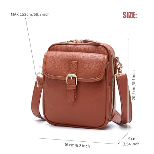 DDRIC Collaboraten1 Crossbody Leather Bag, Crossbody Leather Bag, Retro Double-Layer Large Capacity Mini Crossbody Bags3