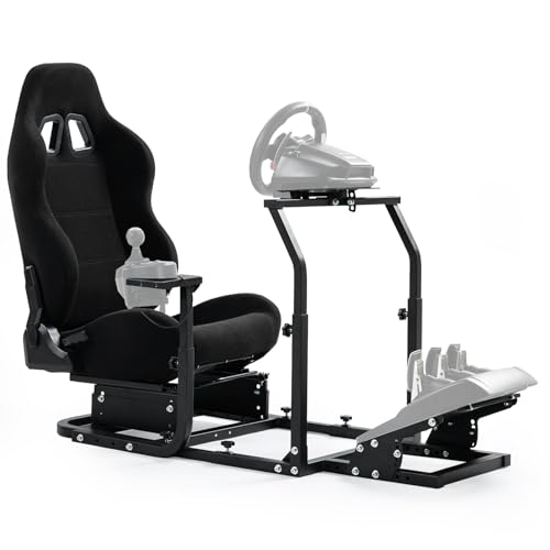 Amazon | MINNEER レーシングコクピットブラックシートRacing Cockpit