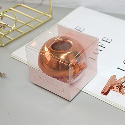 Marble Rose Gold Office Supplies Desk Organizer Set- Stapler, Magnetic Paper Clips Holder, Tape Dispenser, Pencil Pen Holder, Sticky Notes Memo Holder Desktop Accessories Organization #TOP3