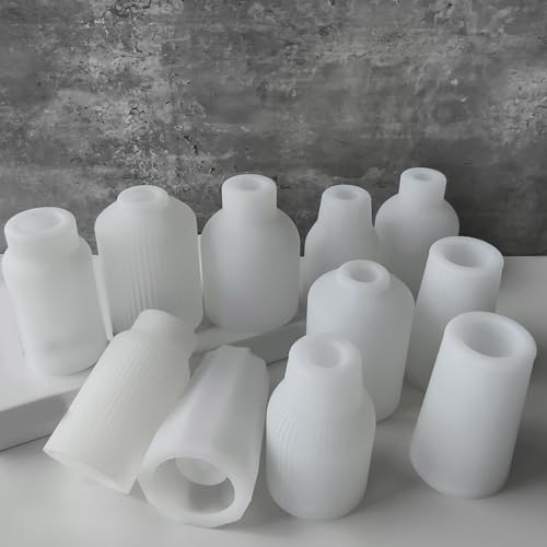 Moules en silicone pour vases, béton décoratif, résine et plâtre