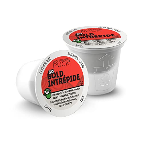 Wolfgang Puck Coffee Single Serve Capsules, French Roast, Compatible With Keurig K-Cup Brewers, Go Bold, 24 Count #TOP2