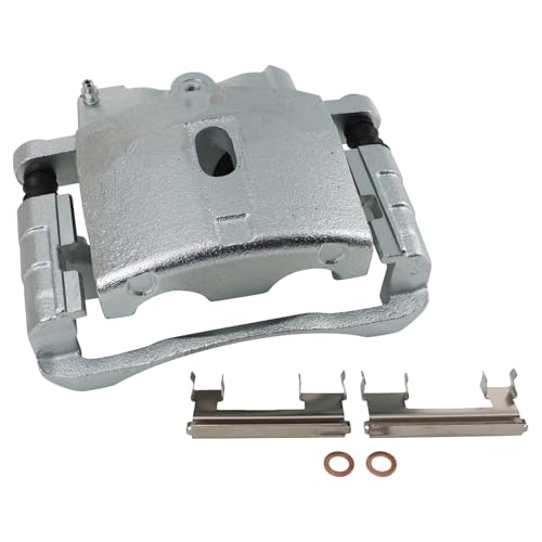 Image of TRQ Brake Pad & Rotor Kit Premium G-Coated Ceramic Compatible with 01-07 Chevrolet GMC