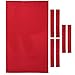 Tongina Professional Billiard Pool Table Cloth Felt 8ft, Snooker Table Tablecloth & 6 Strip for Modern Player Indoor/Outdoor - Choice of Color - Red