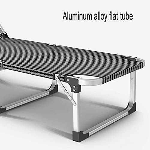 Chaise longue inclinable pliante aluminium meuble de jardin dossier réglable