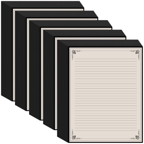 Papier ligné vintage 100g/m² au format Lettre pour correspondance, lot de 250 feuilles