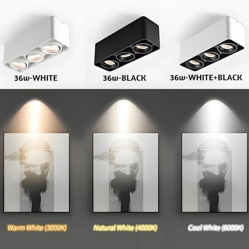 Angle d'angle réglable à LED Carré Spot Encastrable Plafond 36W Lampe AC85-220V - 8
