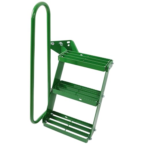 ECOTRIC Left Hand Stair Step Kit Compatible with John Deere 4050 4240 4430 4630 4440 4230 Heavy Duty Tractor Step Powder Coated Steel Durable