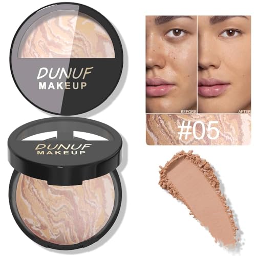 Image of SUAKE Brighten Baked Blush Contour Palette, 2-in-1 Blush & Highlighter Hybrid, Pressed Powder Butter Cream, Marbleized, Intensely Pigmented Natural Finish, Buildable Color, Contour-B05