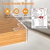 Table Corner Protectors for Kids, E-PROUSE 8PCS Pre-taped Baby Safety Furniture Corner Protectors with Strong Adhesive, Baby Proofing Corner Guards for Sharp Corners