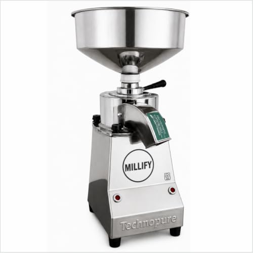 MILLIFY by TechnoPure 500W Multi Grain Mill | Mini Atta Chakki for Home, Stone Based Domestic Flour Mill, Gharghanti, Gharelu Atta Chakki, 5-10 Kg/Hou